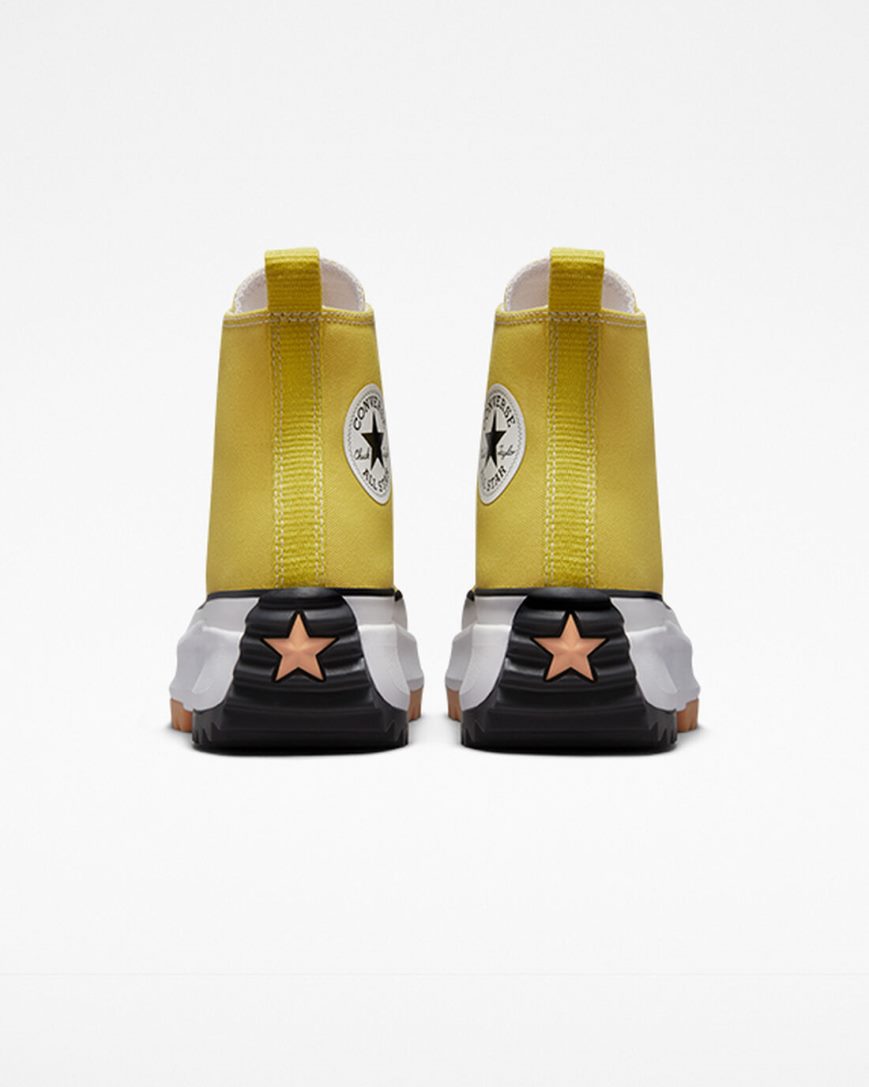 Men's Converse Run Star Hike High Top Platform Shoes Lemon / Black / White | AU C9048W